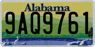 AL license plate 9AQ9761