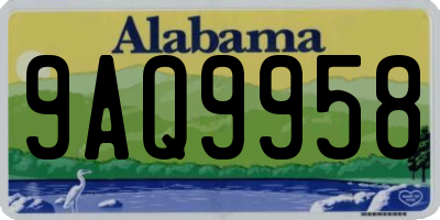 AL license plate 9AQ9958