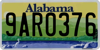 AL license plate 9AR0376