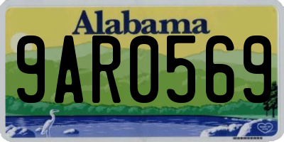 AL license plate 9AR0569