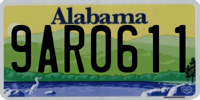 AL license plate 9AR0611