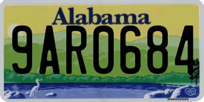 AL license plate 9AR0684