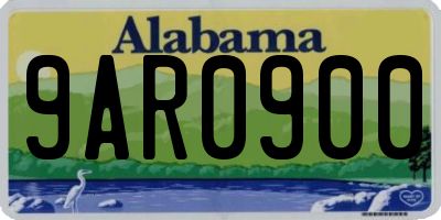 AL license plate 9AR0900