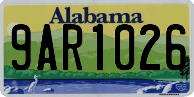 AL license plate 9AR1026