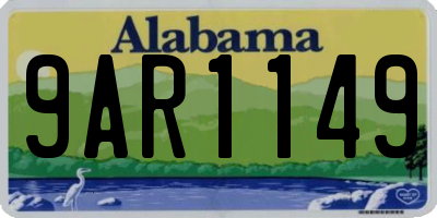 AL license plate 9AR1149