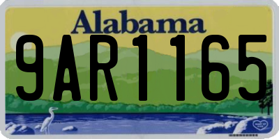 AL license plate 9AR1165