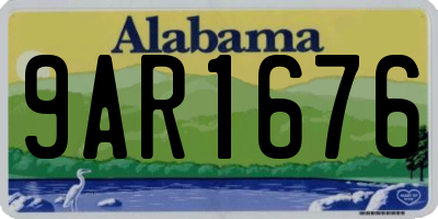 AL license plate 9AR1676