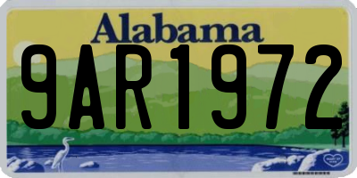 AL license plate 9AR1972