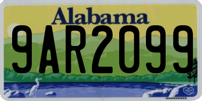AL license plate 9AR2099