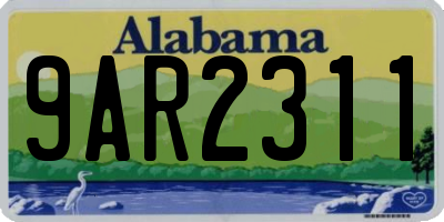 AL license plate 9AR2311