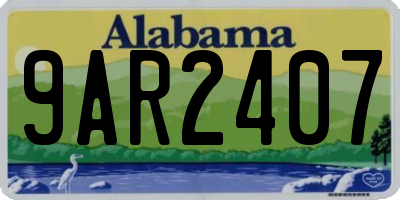 AL license plate 9AR2407