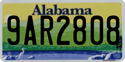 AL license plate 9AR2808