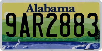 AL license plate 9AR2883
