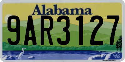 AL license plate 9AR3127