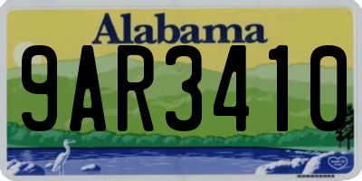 AL license plate 9AR3410