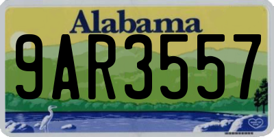 AL license plate 9AR3557