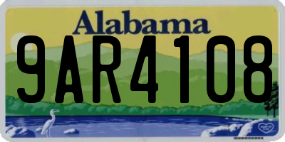 AL license plate 9AR4108