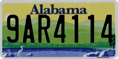 AL license plate 9AR4114