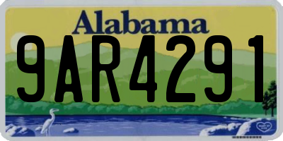 AL license plate 9AR4291