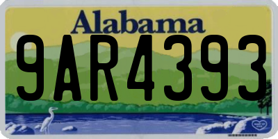 AL license plate 9AR4393