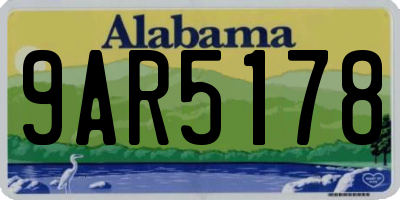AL license plate 9AR5178