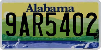AL license plate 9AR5402