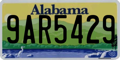 AL license plate 9AR5429