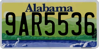 AL license plate 9AR5536