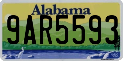 AL license plate 9AR5593