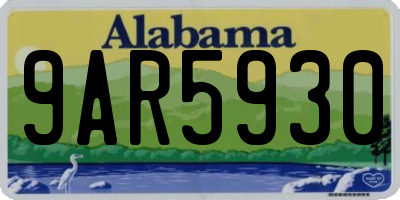 AL license plate 9AR5930