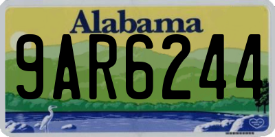 AL license plate 9AR6244