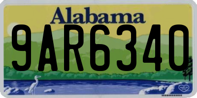 AL license plate 9AR6340