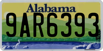 AL license plate 9AR6393