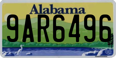 AL license plate 9AR6496