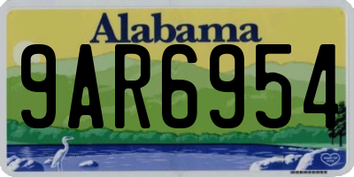 AL license plate 9AR6954