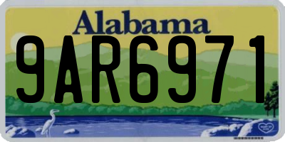 AL license plate 9AR6971