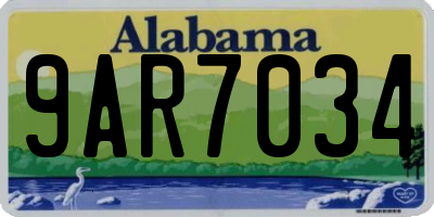 AL license plate 9AR7034