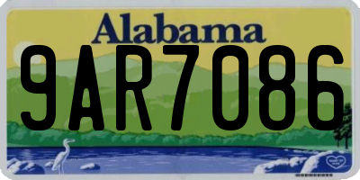 AL license plate 9AR7086