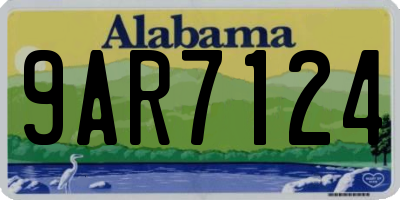 AL license plate 9AR7124