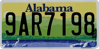 AL license plate 9AR7198