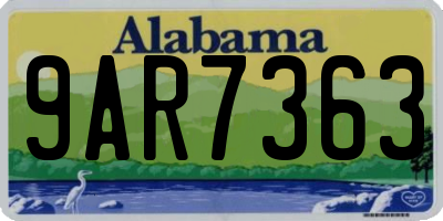 AL license plate 9AR7363