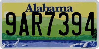 AL license plate 9AR7394
