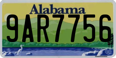 AL license plate 9AR7756