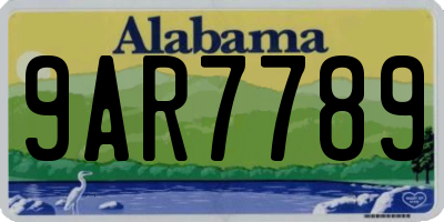 AL license plate 9AR7789