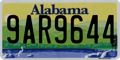 AL license plate 9AR9644