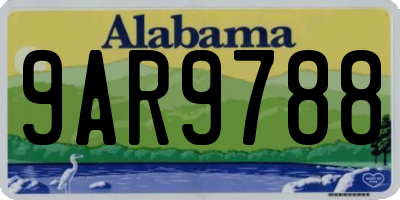AL license plate 9AR9788