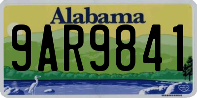 AL license plate 9AR9841