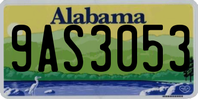 AL license plate 9AS3053