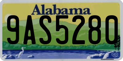 AL license plate 9AS5280