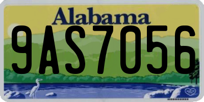 AL license plate 9AS7056